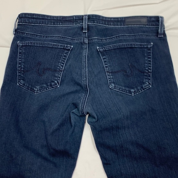 Women Adriano Goldschmied Dk Blue The Stevie Ankle Slim Straight Ankle Jeans 27R - Picture 1 of 12